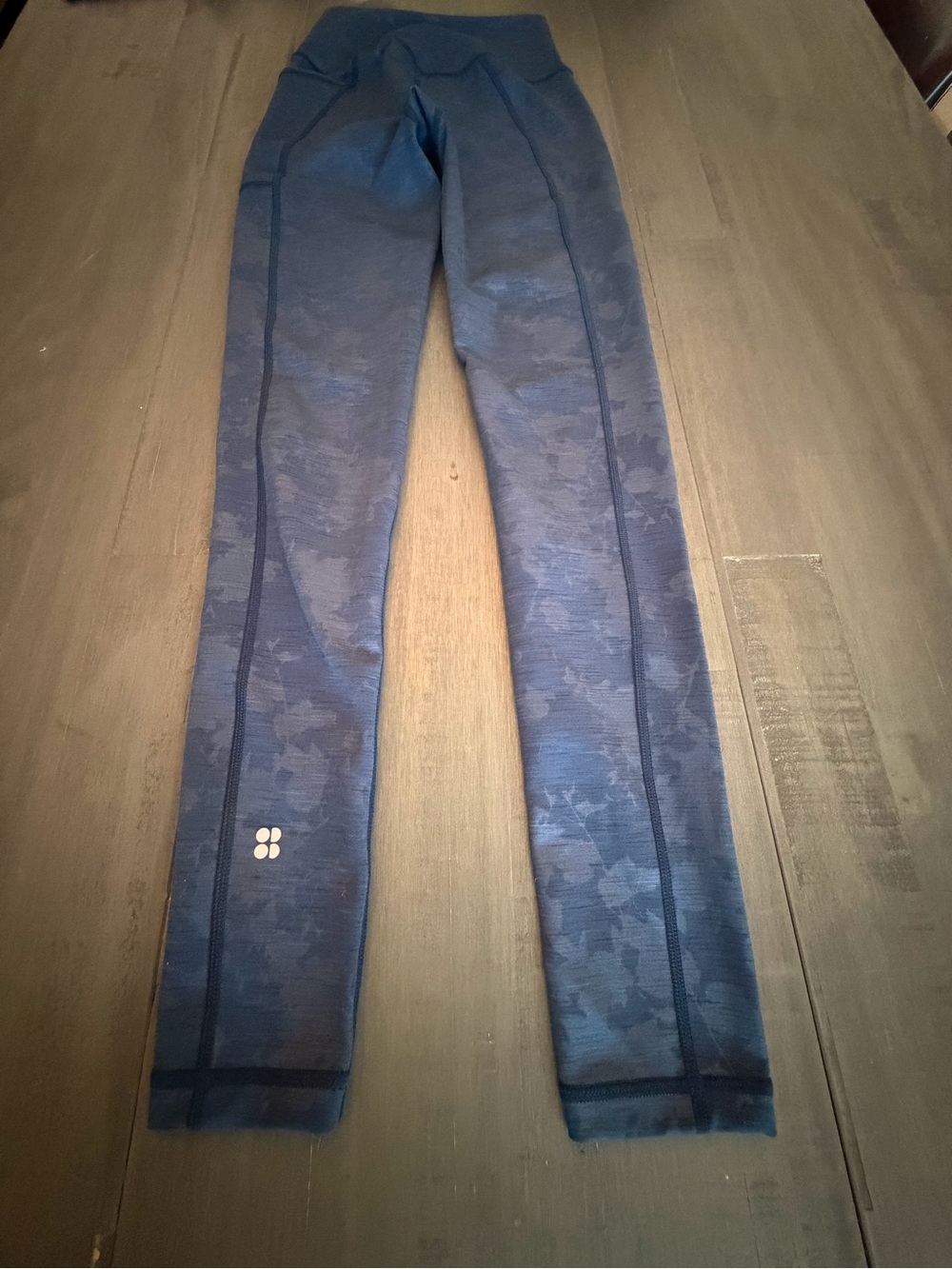 Sweaty Betty Blue Camo Floral High-Rise Jeggings - Picture 2 of 3